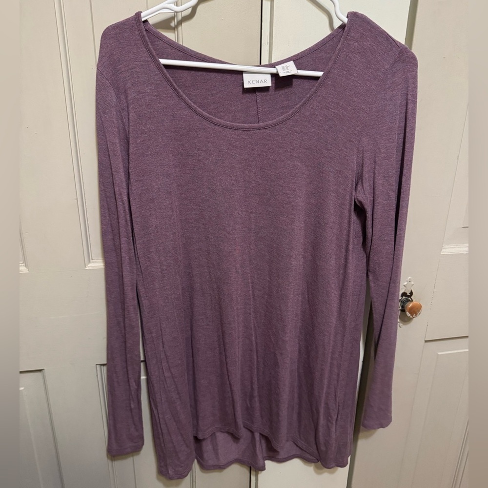 Kenar Purple Long Sleeve Women's Top